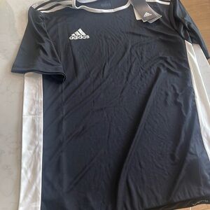 Adidas jersey shirt black size small